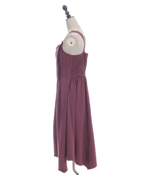 axes femme(アクシーズファム)の「ベルトデザインイレヘムジャンパースカート(ジャンパースカート・レディース・ブラック/ワイン/サックスブルー・FREE)」の18枚目の写真