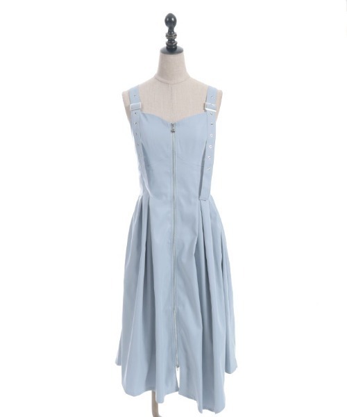 axes femme(アクシーズファム)の「ベルトデザインイレヘムジャンパースカート(ジャンパースカート・レディース・ブラック/ワイン/サックスブルー・FREE)」の11枚目の写真