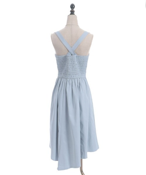 axes femme(アクシーズファム)の「ベルトデザインイレヘムジャンパースカート(ジャンパースカート・レディース・ブラック/ワイン/サックスブルー・FREE)」の13枚目の写真