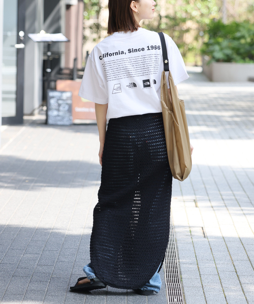 THE NORTH FACE(ザノースフェイス)の「【THE NORTH FACE/ ザノースフェイス】S/S Historical Logo T:Tシャツ(Tシャツ/カットソー・レディース・ブラック/ホワイト×ホワイト・MEDIUM)」の6枚目の写真