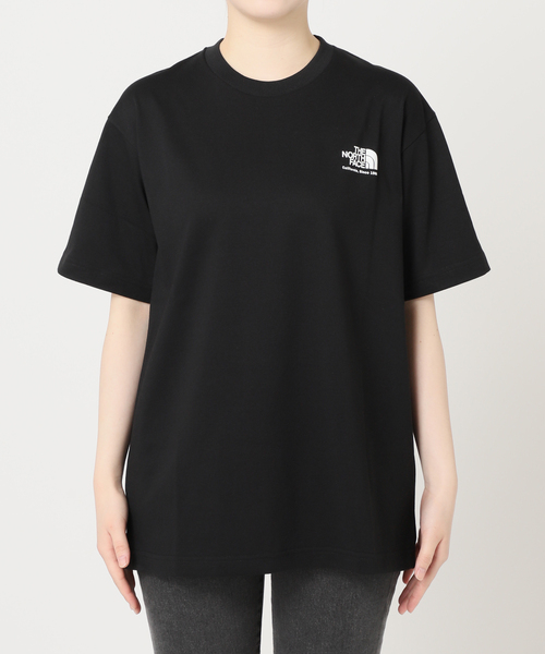 THE NORTH FACE(ザノースフェイス)の「【THE NORTH FACE/ ザノースフェイス】S/S Historical Logo T:Tシャツ(Tシャツ/カットソー・レディース・ブラック/ホワイト×ホワイト・MEDIUM)」の13枚目の写真