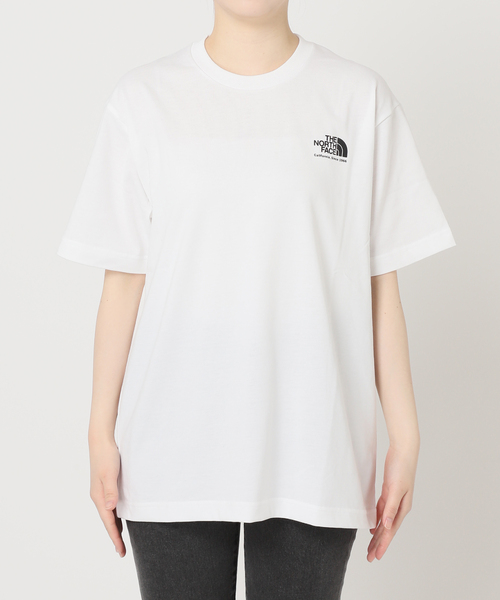 THE NORTH FACE(ザノースフェイス)の「【THE NORTH FACE/ ザノースフェイス】S/S Historical Logo T:Tシャツ(Tシャツ/カットソー・レディース・ブラック/ホワイト×ホワイト・MEDIUM)」の21枚目の写真