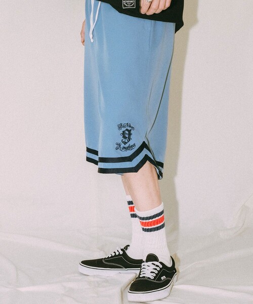 NineMicrophones(ナインマイクロフォンズ)の「GAME SHORTS(その他パンツ・メンズ・ブルー/ブラック・LARGE/MEDIUM/X-LARGE)」の10枚目の写真