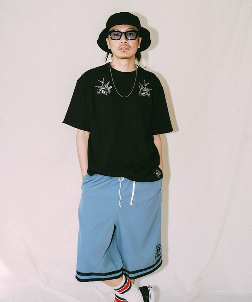 NineMicrophones(ナインマイクロフォンズ)の「GAME SHORTS(その他パンツ・メンズ・ブルー/ブラック・LARGE/MEDIUM/X-LARGE)」の15枚目の写真