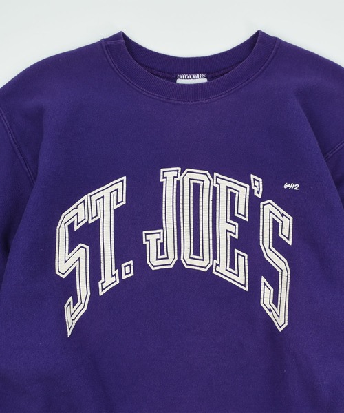 VINTAGE（ヴィンテージ）の「【ヴィンテージ古着】90’s MV SPORTS “ST JOE’S” リバースタイプ スウェット USA製（スウェット・メンズ・パープル・XX-LARGE）」の2枚目の写真