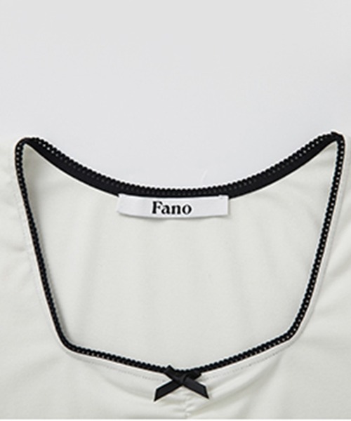 tシャツ 鍵編みレースステッチ 半袖Tシャツ FC25S215「Fano Studios」「2025SS」 レディース メンズ セール】鍵編みレースステッチ 半袖Tシャツ FC25S215【Fano