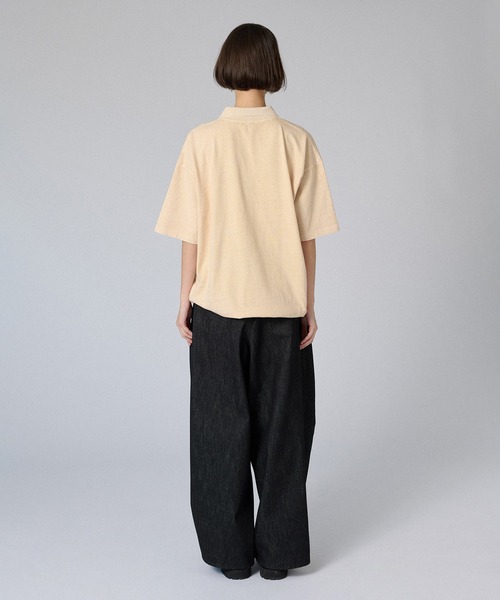 ONCILY（オンシェリー）の「ZIP DRAW CODE POLO T-SHIRT / ジップドローコードポロTシャツ（ポロシャツ・メンズ・ブルー/アイボリー/ブラック/ピンク・SMALL/MEDIUM/LARGE）」の21枚目の写真