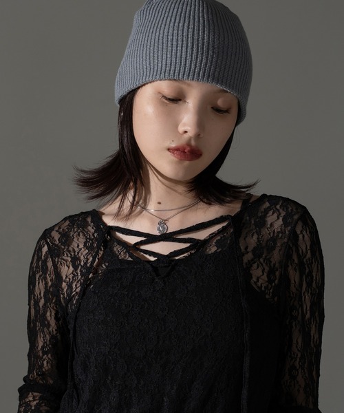 apres jour mignon(アプレジュールミニョン)の「レースアッププルオーバー【ZOZOTOWN限定アイテム】(その他トップス・レディース・オフホワイト/ブラック/チャコールグレー/ブルー/ダークブラウン・X-LARGE/フリー)」の20枚目の写真