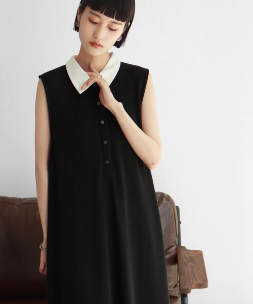 超美品♡Resurrection♡ノースリーブ♡ポロワンピース♡ NOGLE/ノグル】ポロノースリワンピース（ワンピース）｜NOGLE
