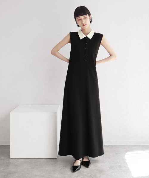 超美品♡Resurrection♡ノースリーブ♡ポロワンピース♡ セール】【NOGLE/ノグル】ポロノースリワンピース（ワンピース