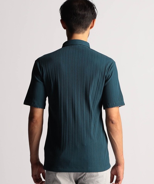 NICOLE CLUB FOR MEN(ニコルクラブフォーメン)の「【25モデルEC限定再販売】ランダムテレコショートレギュラーカラーポロシャツ(ポロシャツ・メンズ・ブルー系/ネイビー/ブラック/ホワイト・X-LARGE/LARGE/MEDIUM/XX-LARGE)」の9枚目の写真