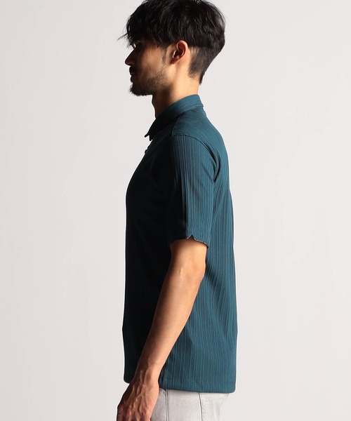 NICOLE CLUB FOR MEN(ニコルクラブフォーメン)の「【25モデルEC限定再販売】ランダムテレコショートレギュラーカラーポロシャツ(ポロシャツ・メンズ・ブルー系/ネイビー/ブラック/ホワイト・X-LARGE/LARGE/MEDIUM/XX-LARGE)」の10枚目の写真
