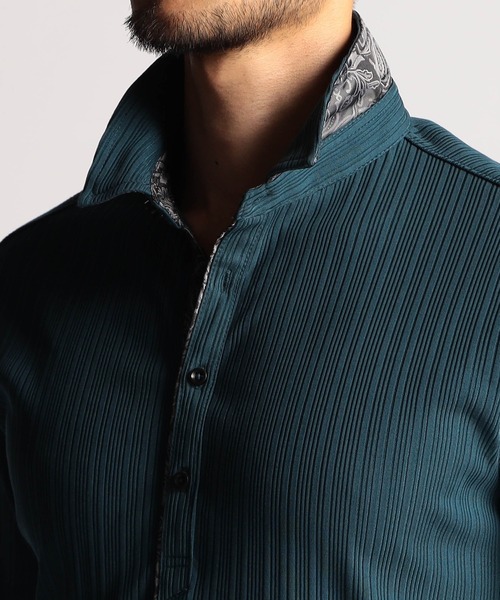 NICOLE CLUB FOR MEN(ニコルクラブフォーメン)の「【25モデルEC限定再販売】ランダムテレコショートレギュラーカラーポロシャツ(ポロシャツ・メンズ・ブルー系/ネイビー/ブラック/ホワイト・X-LARGE/LARGE/MEDIUM/XX-LARGE)」の12枚目の写真