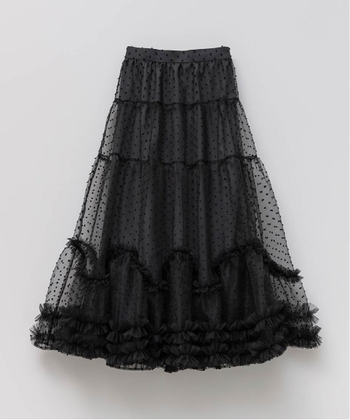 RANDA（ランダ）の「チュールフリルティアードスカート（スカート・レディース・ホワイト/ブラック/グレー・0/1）」の20枚目の写真