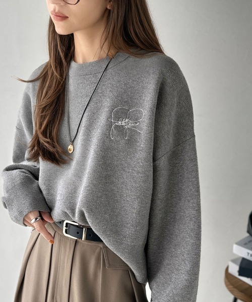 ♡E♡ 　ニット　グレー　1 今、爆売れしてるーーーッ！【ZARA】大人の高見え♡「上品グレーニット