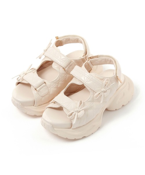 3.3 Field Trip （3.3フィールドトリップ）の「3.3 Field Trip／キルティング2　ベルトサンダル（サンダル・レディース・その他8/ブラック・SMALL/MEDIUM/LARGE）」の2枚目の写真