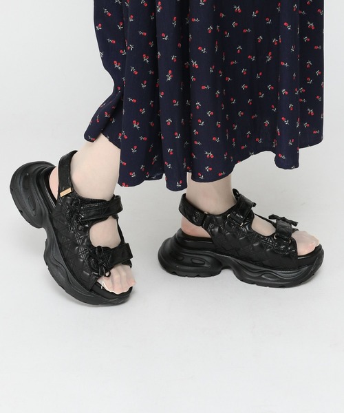 3.3 Field Trip （3.3フィールドトリップ）の「3.3 Field Trip／キルティング2　ベルトサンダル（サンダル・レディース・その他8/ブラック・SMALL/MEDIUM/LARGE）」の5枚目の写真