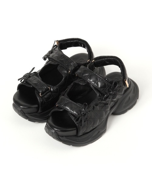 3.3 Field Trip （3.3フィールドトリップ）の「3.3 Field Trip／キルティング2　ベルトサンダル（サンダル・レディース・その他8/ブラック・SMALL/MEDIUM/LARGE）」の6枚目の写真