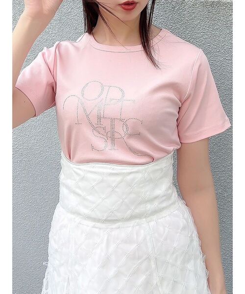 dazzlin(ダズリン)の「ロゴアートTシャツ(Tシャツ/カットソー・レディース・オフホワイト/グレー/ブラック/ピンク/オレンジ/グリーン/ブルー・FREE)」の6枚目の写真