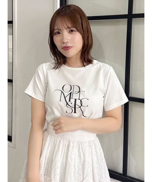 dazzlin(ダズリン)の「ロゴアートTシャツ(Tシャツ/カットソー・レディース・オフホワイト/グレー/ブラック/ピンク/オレンジ/グリーン/ブルー・FREE)」の19枚目の写真