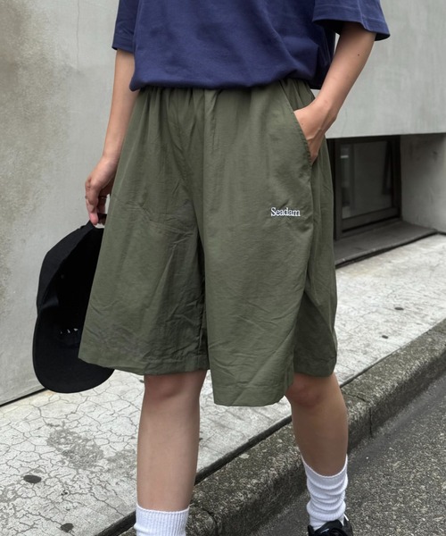SEADAM（シーダム）の「【SEADAM】〈UNISEX〉撥水ナイロンショートパンツ（その他パンツ・メンズ・ブラック/オリーブ/チャコールグレー/ベージュ・MEDIUM/LARGE）」の4枚目の写真