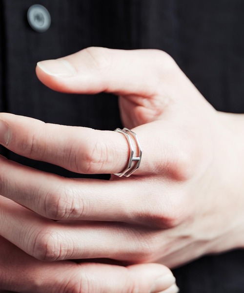 Rocky Monroe(ロッキーモンロー)の「合金リングサイズ調整可能(リング・メンズ・H/A/K/P/I/G/B/N/M/L/F/E/D/C/Q/O/J・FREE)」の3枚目の写真