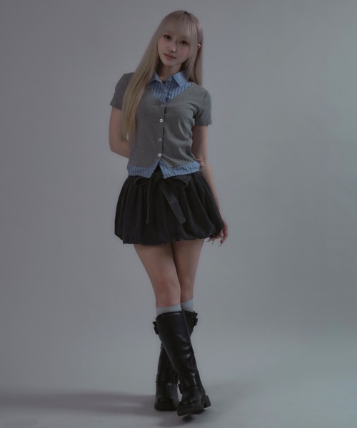 新品リテンLiten balloon skirt バルーンスカートネイビー1 新品リテンLiten balloon skirt バルーンスカートネイビー1