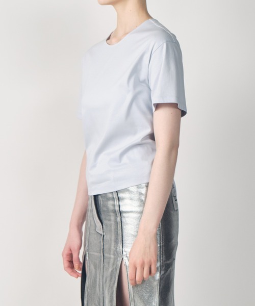 LE CIEL BLEU(ルシェルブルー)の「ボウタイバックTシャツ / Bow Tie Back T-Shirt(Tシャツ/カットソー・レディース・ブラック/ライトブルー/オフホワイト・36)」の15枚目の写真