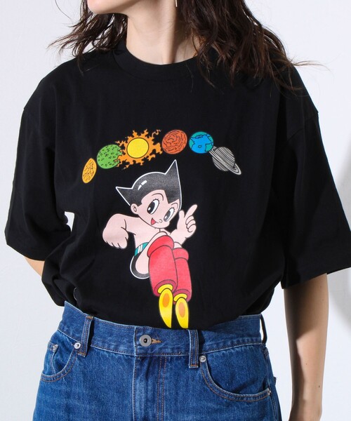 【激レア1点物】鉄腕アトム　ASTRO BOY紺　ブラックジャック黒Tシャツ着用 セール】鉄腕アトム（ASTRO BOY）/ブラック・ジャック（BLACK