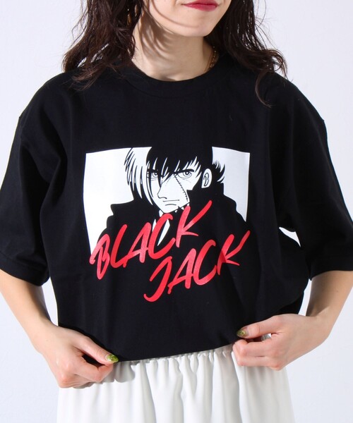 【激レア1点物】鉄腕アトム　ASTRO BOY紺　ブラックジャック黒Tシャツ着用 セール】鉄腕アトム（ASTRO BOY）/ブラック・ジャック（BLACK