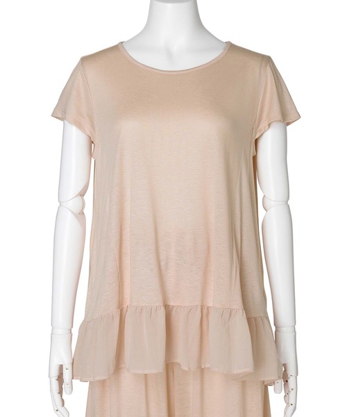 KID BLUE(キッドブルー)の「キッドブルー -25レーヨン天竺 -半袖トップス -KRBN374 -kidblue(Tシャツ/カットソー・レディース・ミント/ライトグレー/ピンク/ブルー・M)」の1枚目の写真