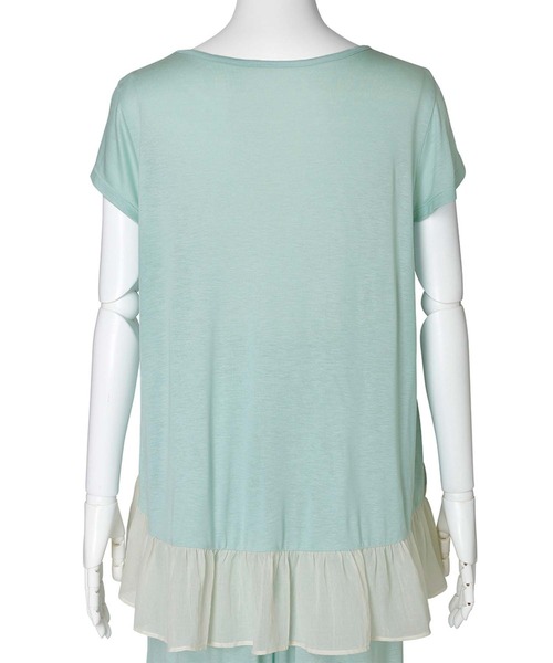 KID BLUE(キッドブルー)の「キッドブルー -25レーヨン天竺 -半袖トップス -KRBN374 -kidblue(Tシャツ/カットソー・レディース・ミント/ライトグレー/ピンク/ブルー・M)」の10枚目の写真