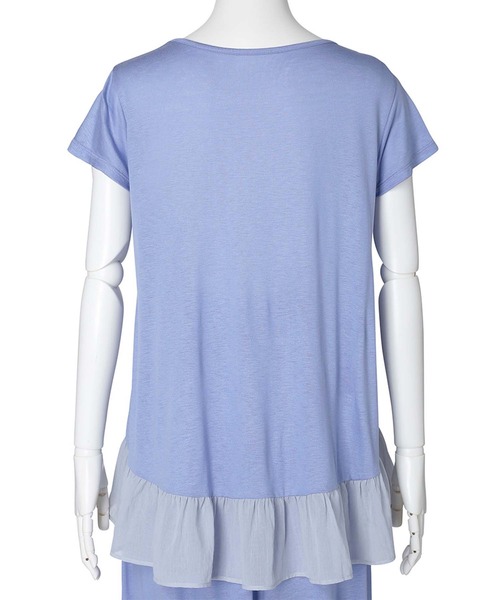 KID BLUE(キッドブルー)の「キッドブルー -25レーヨン天竺 -半袖トップス -KRBN374 -kidblue(Tシャツ/カットソー・レディース・ミント/ライトグレー/ピンク/ブルー・M)」の13枚目の写真