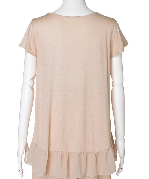 KID BLUE(キッドブルー)の「キッドブルー -25レーヨン天竺 -半袖トップス -KRBN374 -kidblue(Tシャツ/カットソー・レディース・ミント/ライトグレー/ピンク/ブルー・M)」の16枚目の写真