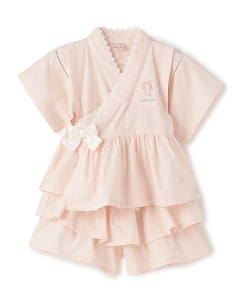 petit main(プティマイン)の「ペプラムフリル甚平(浴衣・キッズ・ライトブルー/ライトピンク・90cm/100cm/110cm/80cm/120cm/130cm)」の21枚目の写真