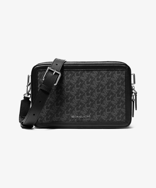MICHAEL KORS ショルダーバッグ ブラック 公式アウトレット】COOPER トラベル フラップ ショルダーバッグ