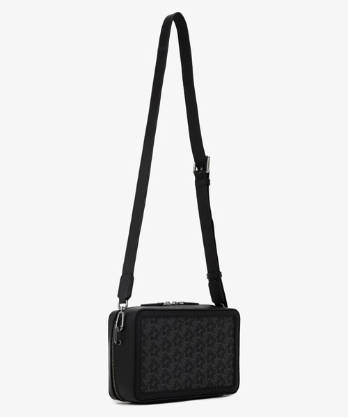 MICHAEL KORS マイケルコース ショルダーバッグ サコッシュ 総柄 黒 Michael Kors マイケルコース MKシグネチャー ショルダーバッグ