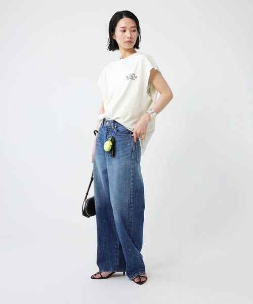 Russell Athletic(ラッセルアスレティック)の「【RUSSELL ATHLETIC】<別注>ノースリーブT(Tシャツ/カットソー・レディース・オフホワイト/チャコール・フリー)」の10枚目の写真
