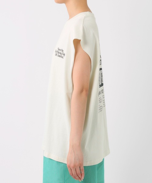 RUSSELL ATHLETIC ノースリーブシャツ XS オフホワイト 生成り セール】【RUSSELL ATHLETIC】＜別注＞ノースリーブT（Tシャツ