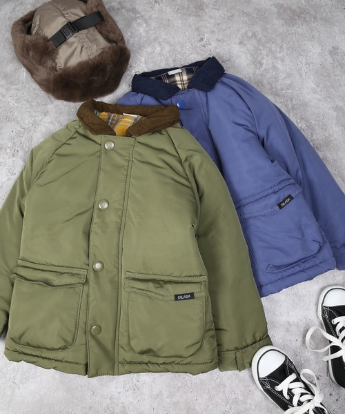 DILASH（ディラッシュ）の「マットタフタ襟付きジャケット（その他アウター・キッズ・カーキ/ブルー・160/150）」の7枚目の写真