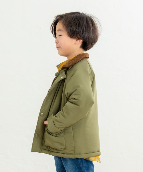 DILASH（ディラッシュ）の「マットタフタ襟付きジャケット（その他アウター・キッズ・カーキ/ブルー・160/150）」の5枚目の写真