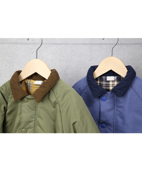 DILASH（ディラッシュ）の「マットタフタ襟付きジャケット（その他アウター・キッズ・カーキ/ブルー・160/150）」の8枚目の写真