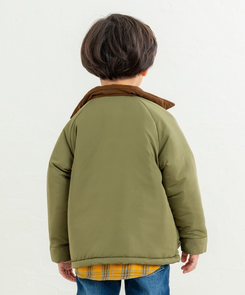 DILASH（ディラッシュ）の「マットタフタ襟付きジャケット（その他アウター・キッズ・カーキ/ブルー・160/150）」の4枚目の写真