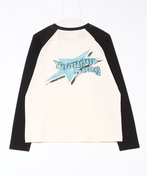 セール】star logo raglan ls tee（Tシャツ/カットソー）｜younger