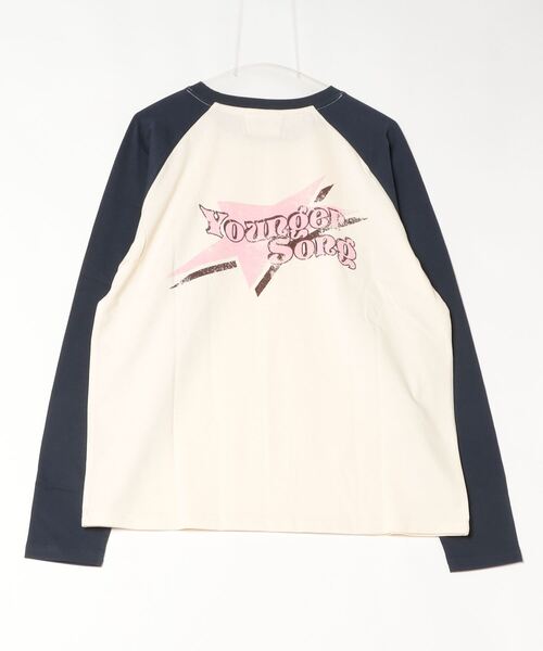 セール】star logo raglan ls tee（Tシャツ/カットソー）｜younger