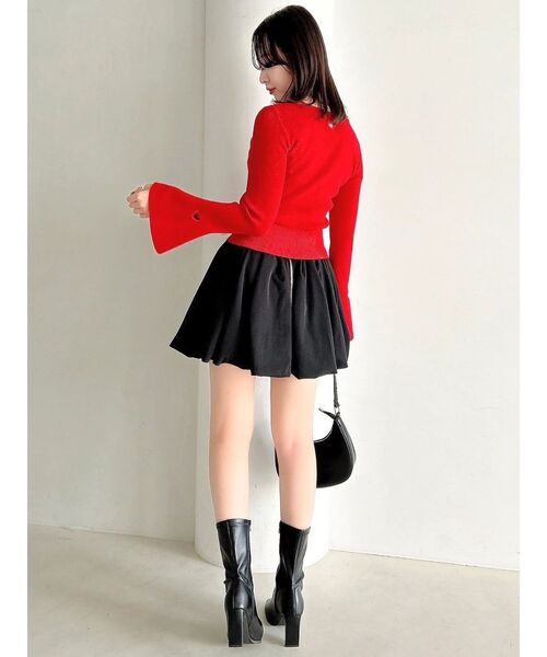 dazzlin(ダズリン)の「バルーンミニスカート(スカート・レディース・ブラック/オフホワイト・SMALL/MEDIUM)」の7枚目の写真