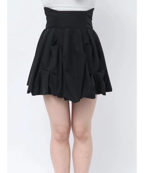 dazzlin(ダズリン)の「バルーンミニスカート(スカート・レディース・ブラック/オフホワイト・SMALL/MEDIUM)」の8枚目の写真
