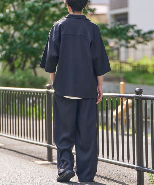 CRAFT STANDARD BOUTIQUE(クラフトスタンダードブティック)の「接触冷感/イージーケア ボンディング楊柳イージーパンツ(その他パンツ・メンズ・ブラウン/ブラック・S/M/L)」の9枚目の写真