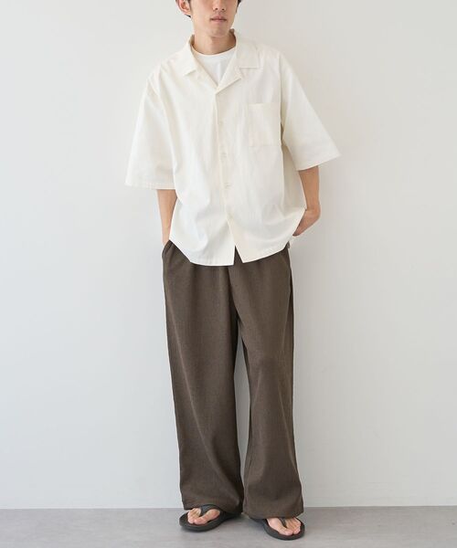 CRAFT STANDARD BOUTIQUE(クラフトスタンダードブティック)の「接触冷感/イージーケア ボンディング楊柳イージーパンツ(その他パンツ・メンズ・ブラウン/ブラック・S/M/L)」の16枚目の写真