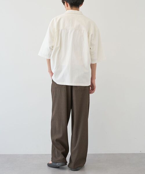 CRAFT STANDARD BOUTIQUE(クラフトスタンダードブティック)の「接触冷感/イージーケア ボンディング楊柳イージーパンツ(その他パンツ・メンズ・ブラウン/ブラック・S/M/L)」の17枚目の写真